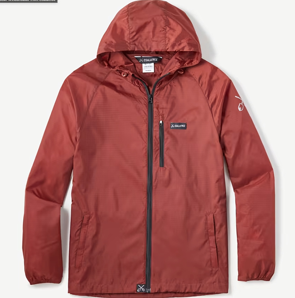 Coalatree Whistler Windbreaker - Unisex red size Medium
